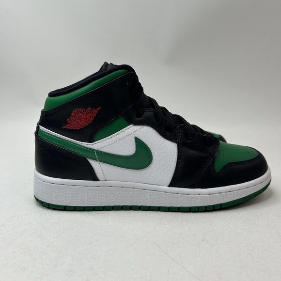 Nike Shoes Air Jordan 1 Retro Mid GS “Pine Green/Pine Toe” 2023 - Picture 4 of 9